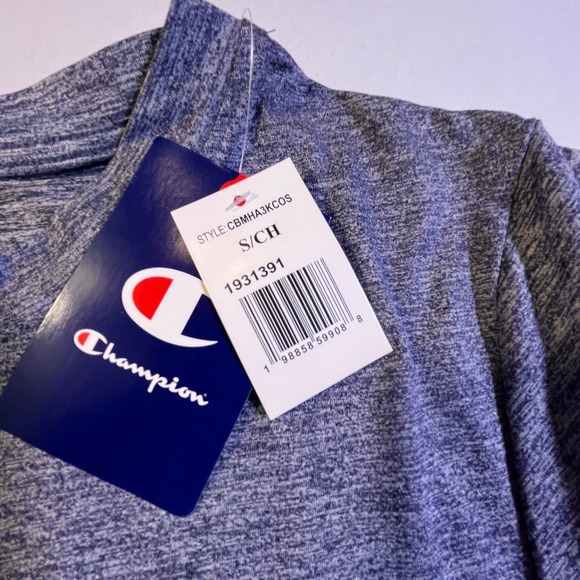 Champion Illinois Fighting Illini Long Sleeve Athletic T Shirt Gray Size S - Picture 3 of 7